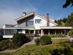 Holz-Fenster und Balkontüre mit Raffstoren als Sonnenschutz