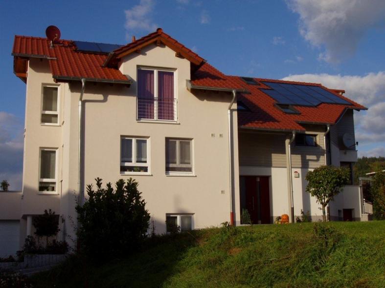 Kunststoff Balkontüre mit Stulp