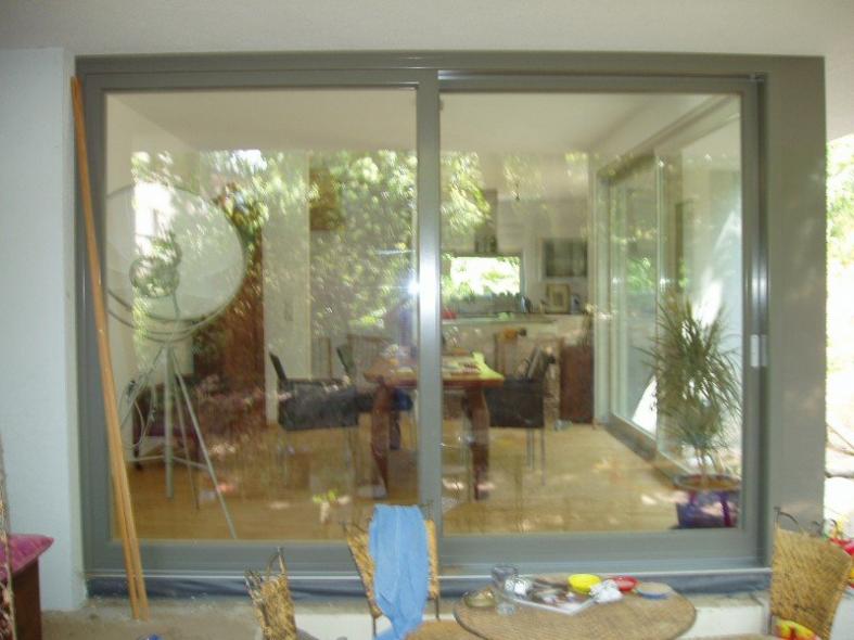 Holz-Alu-Schiebetüre