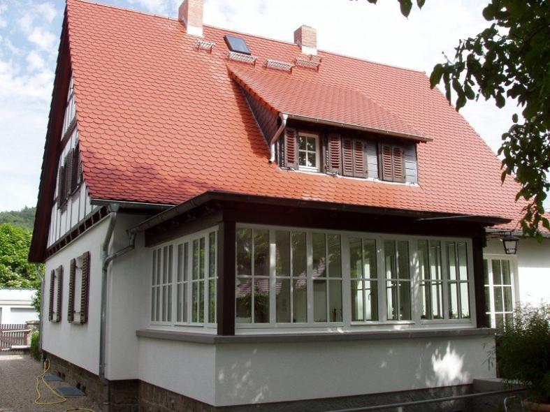 Wintergarten mit Sprossenfenster