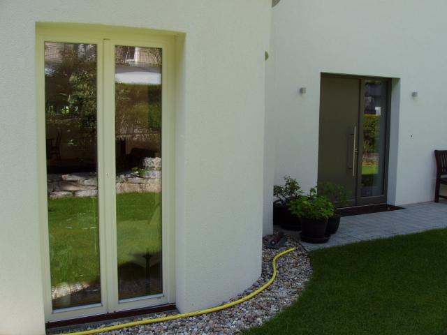 Balkontüre mit Stulp und Schlagleiste