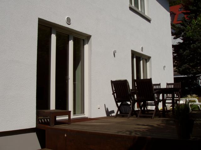 Holz-Balkontüre 3-teilig